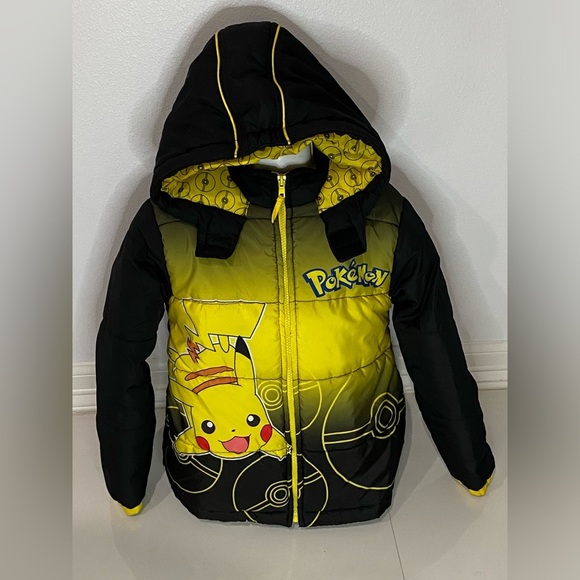 Pokemon Black and Yellow Puffer Jacket - Picture 5 of 5